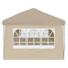 Vidaxl Zložljivi šotor za zabave 575 x 288 x 245 cm Krem
