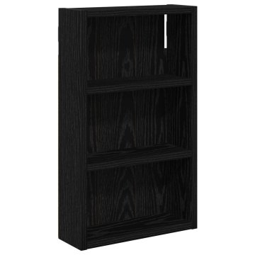 Vidaxl Kopalna stenska omarica Črni Hrast 30 x 10 x 50 cm
