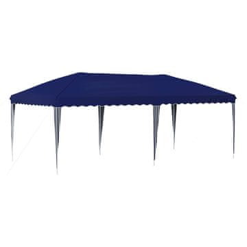 Vidaxl Zložljivi šotor za zabave 575 x 290 x 245 cm Modra