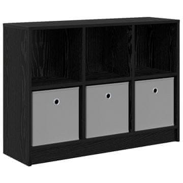 Vidaxl Strani šal Črna Orehovina 88,5 x 27,5 x 63,5 cm
