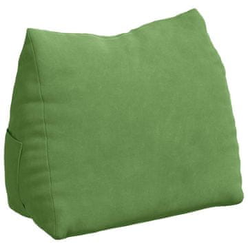 Vidaxl Poglavni vzglavnik Svetlo zelena 45 x 20 x 35 cm