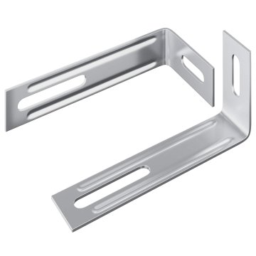 Vidaxl Protitip nosilec 2 szt. srebrna 74,5 x 15 x 32 mm elezo