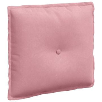 Vidaxl Poglavni vzglavnik Roza 50 x 45 cm Žametna tkanina