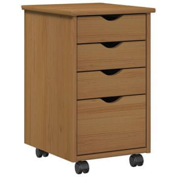 Vidaxl Gležnji kabinet MOSS Medeno Rjava 34 x 39 x 56 cm
