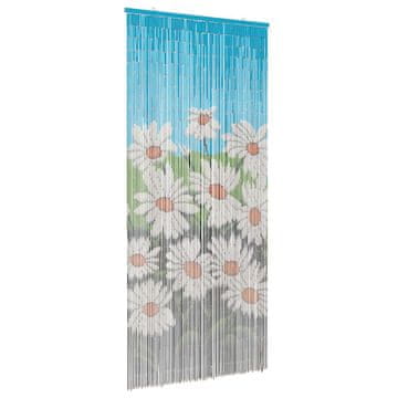 Vidaxl Zavesa proti insektom večbarvno 200 x 90 cm Bambus