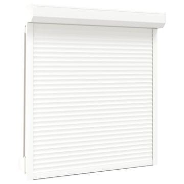 Vidaxl Rolo zaslon Bela 130 x 140 cm Aluminij in poliuretan