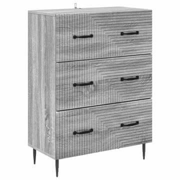Vidaxl Predalna omara Siva Sonoma 66 x 34,5 x 89,5 cm Inženirski les