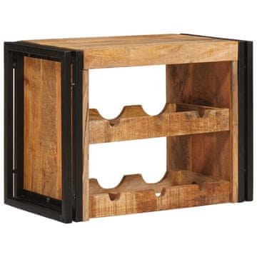 Vidaxl Stojalo za vino Rjava 60 x 45 x 33 cm Trd grob les manga