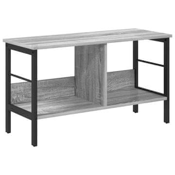 Vidaxl Knjižna polica Siva Sonoma 82 x 32 x 47 cm Konstruiran les