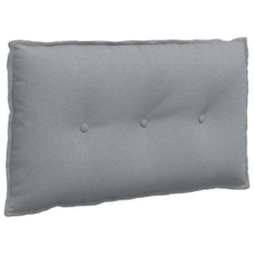 Vidaxl Poglavni vzglavnik Svetlo siva 80 x 19 x 50 cm blago