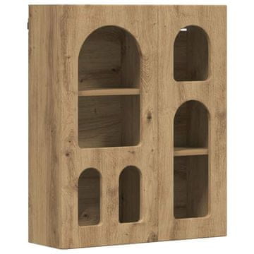 Vidaxl Viseča omarica Umetni hrast 59 x 20 x 71.5 cm Konstruiran les