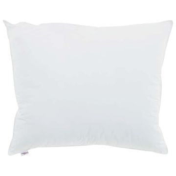 Vidaxl Vzglavnik z blazino Bela 60 x 70 cm Bombaž