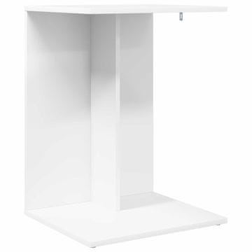Vidaxl Stranska miza Bela 45 x 40 x 62,5 cm Konstruiran les
