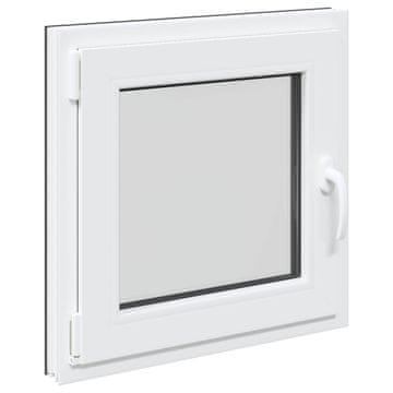 Vidaxl Okno za klet RISOR 60 x 60 cm PVC in steklo Antracit