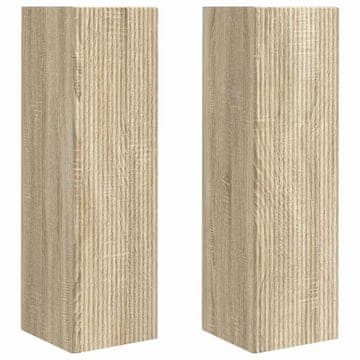 Vidaxl TV stenska omara 2 szt. Sonoma 30 x 31 x 100 cm Konstruiran les