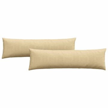 Vidaxl Blazine za kavč 2 szt. Siva zelena 145 x 40 cm Žametna tkanina