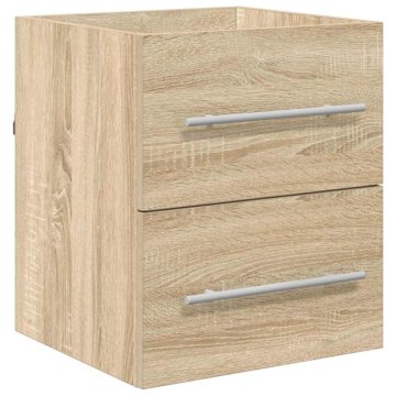 Vidaxl Omarica za umivalnik Sonoma hrast 38,5 x 41 x 48 cm