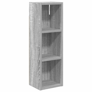 Vidaxl Kopalna stenska omarica Siva Sonoma 20 x 16 x 62,5 cm