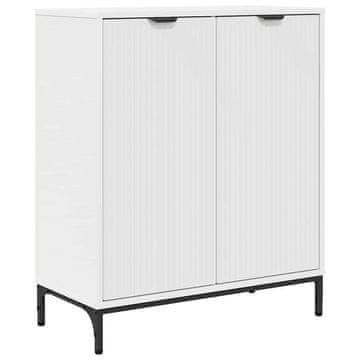 Vidaxl Strani šal Bela 69,5 x 33 x 82 cm Konstruiran les