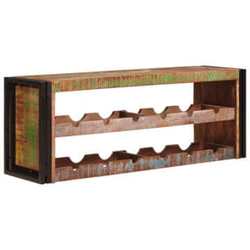 Vidaxl Stojalo za vino Rjava 120 x 45 x 33 cm Trden recikliran les