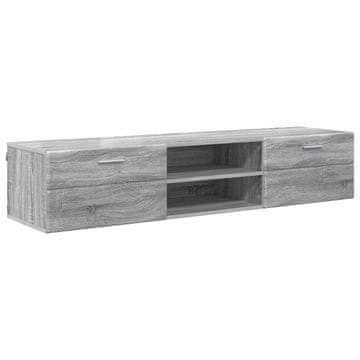 Vidaxl Lesena omara Siva Sonoma 150 x 39 x 30 cm Konstruiran les
