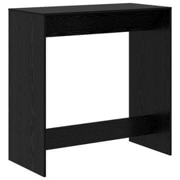 Vidaxl Barska miza 102 x 50 x 103,5 cm Inženirski les Črna Orehovina