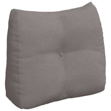 Vidaxl Poglavni vzglavnik Taupe 60 x 24 x 50 cm blago