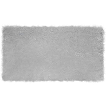 Vidaxl Preproga iz umetnega ovčjega krzna TAFALLA Siva 60 x 110 cm