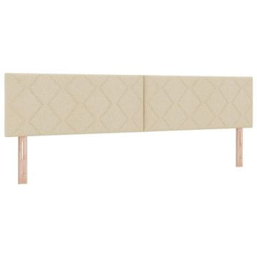 Vidaxl LED glava postelje krema 200 cm blago