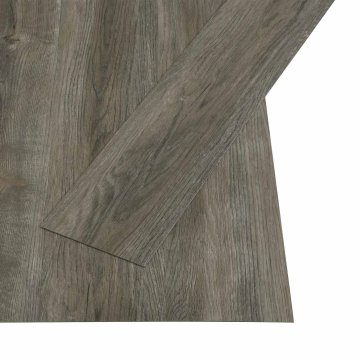 Vidaxl Samolepilna talna deska Siva in rjava 4,46 m² 32 kos PVC