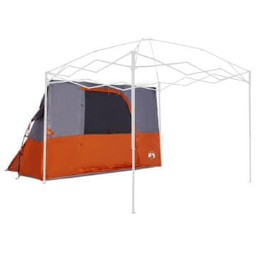 Vidaxl Notranji šotor Siva in oranžna 280 x 220 x 176 cm tafeta