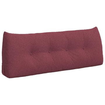 Vidaxl Poglavni vzglavnik Vinorodna rdeča 120 x 24 x 50 cm blago