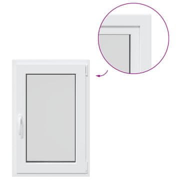Vidaxl Notranja barva okna za klet bela RISOR 50 x 100 cm