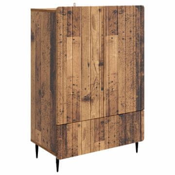 Vidaxl Strani šal s predalom Star les 66 x 34,5 x 97 cm Inženirski les
