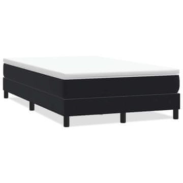 Vidaxl Box Spring postelja brez vzmetnico črna 120x220 cm Žamet