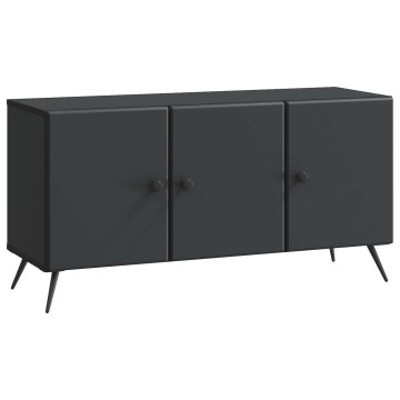 Vidaxl TV omarica Črna 99 x 34,5 x 50 cm Inženirski les