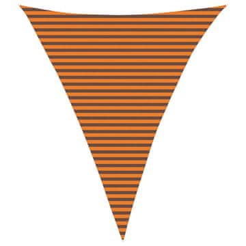 Vidaxl Sončno platno Oranžna in Rjava 4 x 5 x 5 m