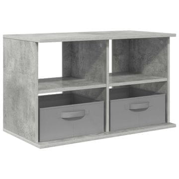 Vidaxl Stojalo za TV s predalom Betonsko siva 79 x 40 x 48 cm