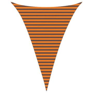 Vidaxl Sončno platno Oranžna in Rjava 3 x 4 x 4 m