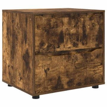 Vidaxl Omarica za shranjevanje Dimljeni oreh 60 x 48 x 57 cm