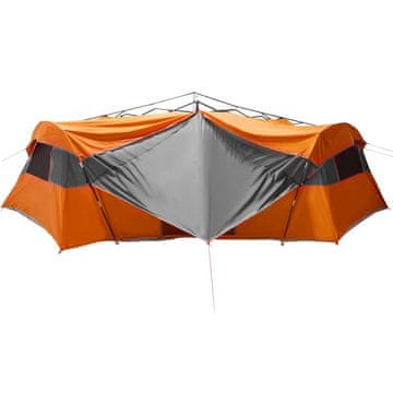 Vidaxl Notranji šotor Siva in oranžna 520 x 520 x 190 cm tafeta