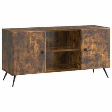 Vidaxl TV omarica Dimljen hrast 102 x 34,5 x 50 cm Inženirski les