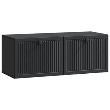 Vidaxl Omarica za TV, ki jo lahko montiraš na steno Črna