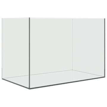 Vidaxl Akvarij s shranjevanjem Transparentno 60 x 35 x 40 cm Steklo