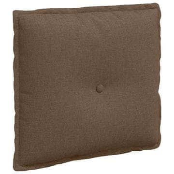 Vidaxl Poglavni vzglavnik Rjava 50 x 19 x 45 cm blago