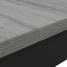 Vidaxl Jedilne mize 140 x 80 x 75 cm Inženirski les Siva Sonoma
