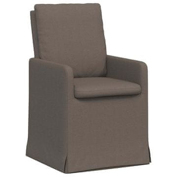 Vidaxl Jedilni stoli 2 szt. Svetlo siva 57 x 67 x 98 cm Laneno platno