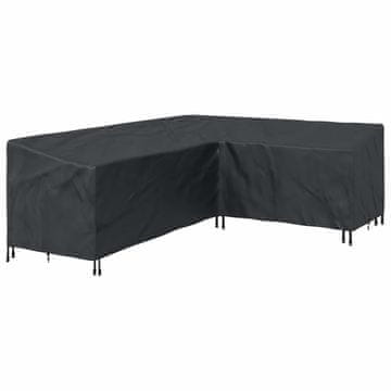 Vidaxl Prevleka za pohištvo Črna 260 x 210 x 80 cm 420D Oxford tkanina