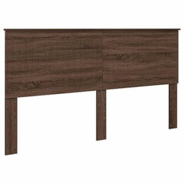 Vidaxl Vzglavje z vzglavjem Rjav hrast 180 cm Konstruiran les