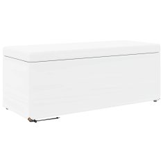 Vidaxl Stolica Bela 101 x 41 x 40 cm Umetno Usnje in Umetno Leseno